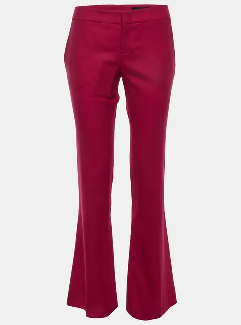 Gucci Raspberry Pink Wool Flared Trousers S