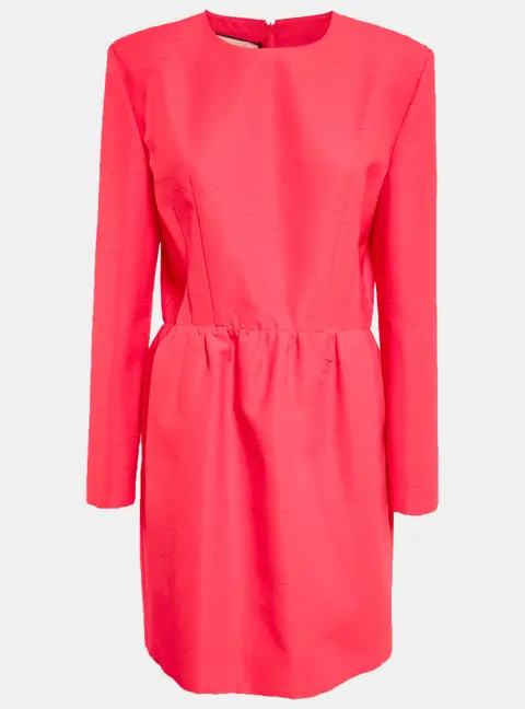 Gucci Pink Textured Crepe Mini Dress L