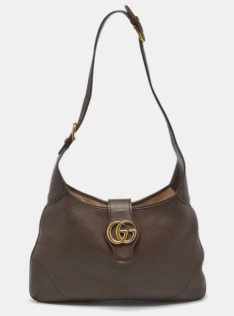 Gucci Brown Leather Medium Aphrodite Hobo