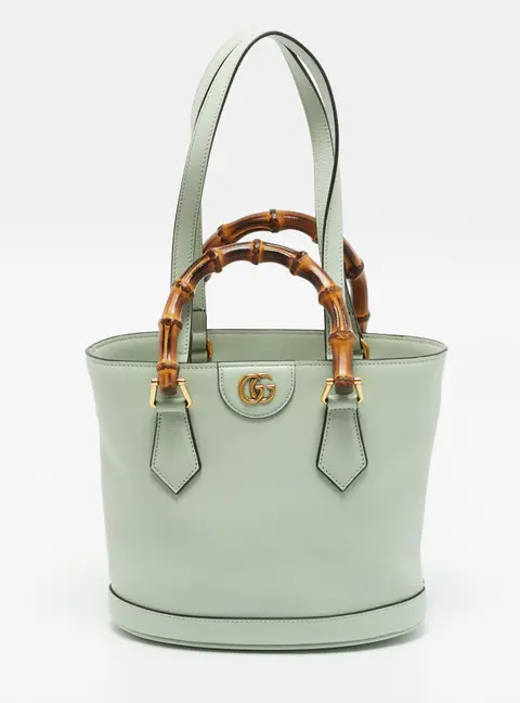 Gucci Diana Small Mint Green Leather Tote