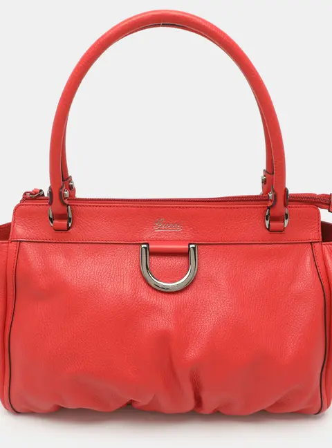 Gucci Abbey D-Ring Red Leather Tote