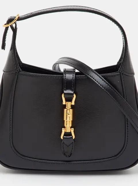 Gucci Jackie 1961 Mini Black Leather Shoulder Bag