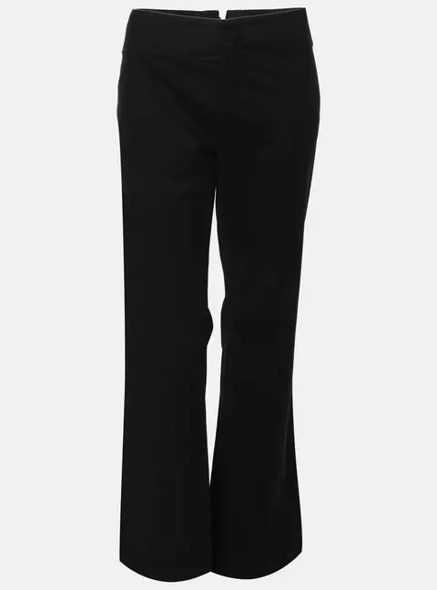 Gucci Black Cotton Blend Trousers M