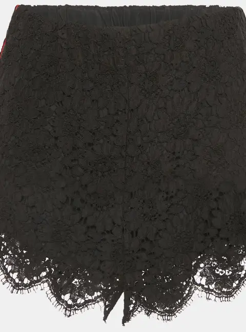 Gucci Black Lace Elasticized Waist Shorts S