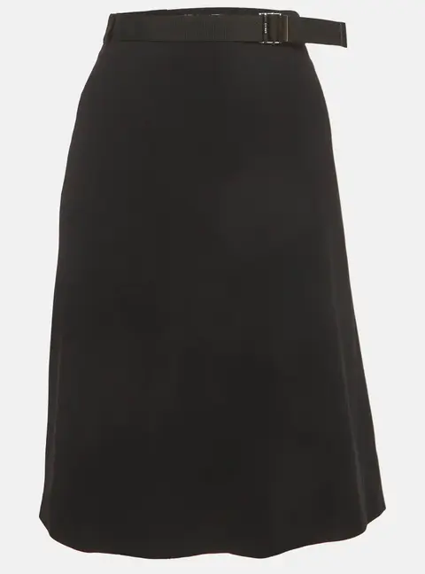 Gucci Black Crepe Pencil Skirt S