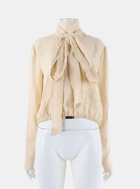 Gucci Silk Long-Sleeve Blouse IT/EU 40