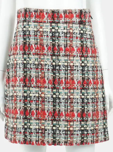 Gucci Multicolor Tweed Skirt Size S