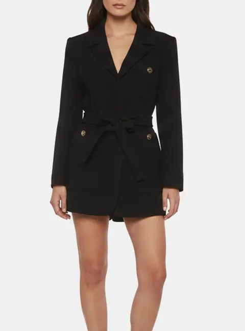 Gucci Black Textured Wool Sable Single Breasted Jacket M