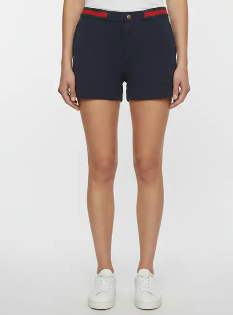 Gucci Navy Blue Knit Regular Fit Shorts XS
