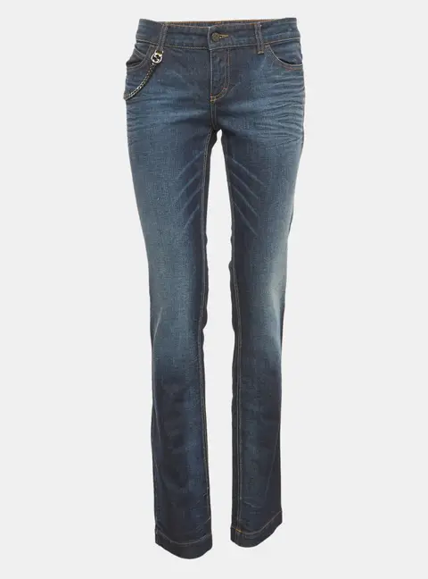 Gucci Navy Blue Denim Faded jeans M Waist 32"
