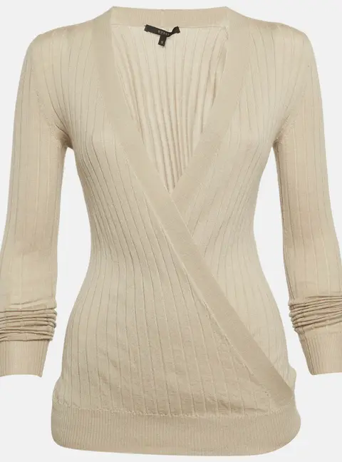 Gucci Beige Knitted Knitwear S