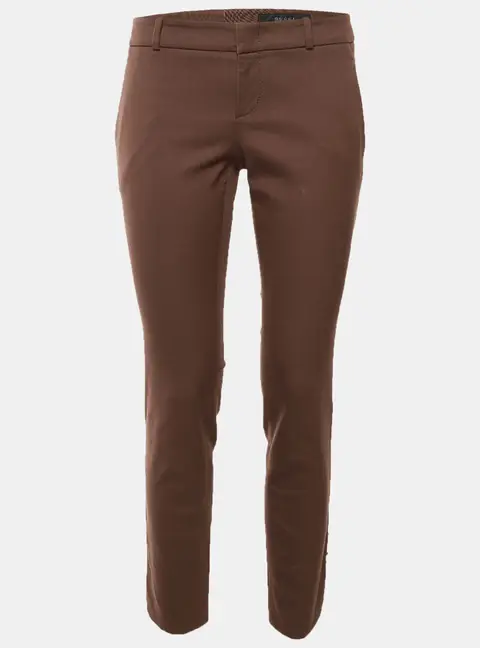 Gucci Brown Cotton Tapered Leg Pants S