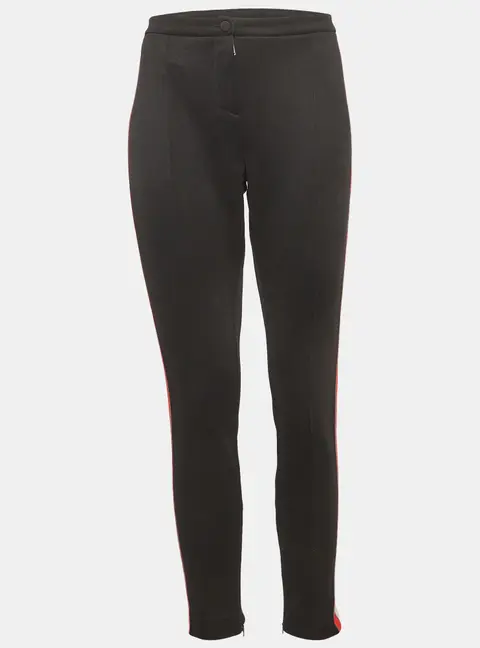 Gucci Black Logo Tape Jersey Detail Track Pants L