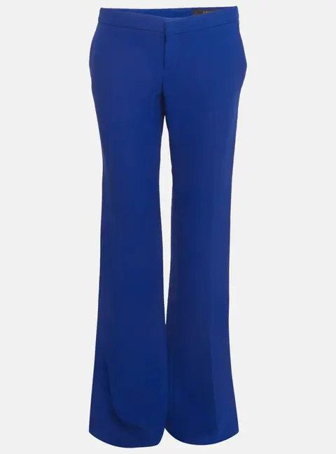 Gucci Blue Crepe Low Waist Trousers M