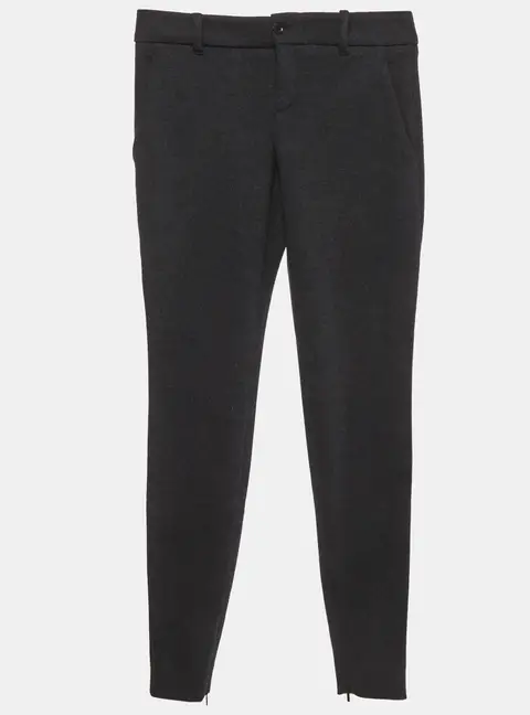 Gucci Charcoal Grey Wool Blend Straight Fit Trousers S