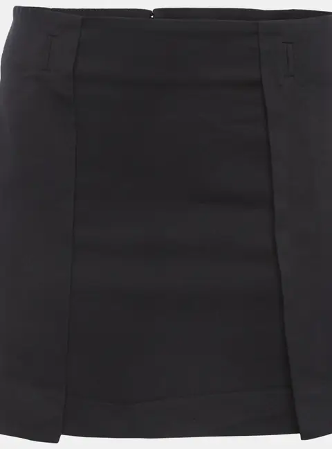 Gucci Navy Blue Gabardine Pleated Mini Skirt S