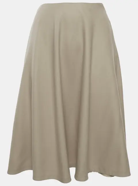 Gucci Beige Wool Blend Flared Midi Skirt XS