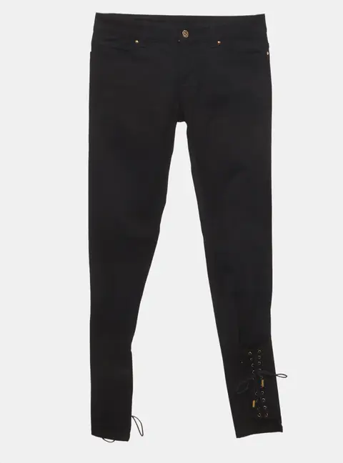 Gucci Black Denim Lace Detail Skinny Jeans S/Waist 30"