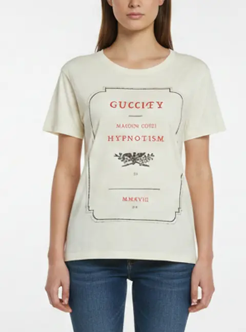 Gucci Yellow Printed Short Sleeve Crewneck T-Shirt XS