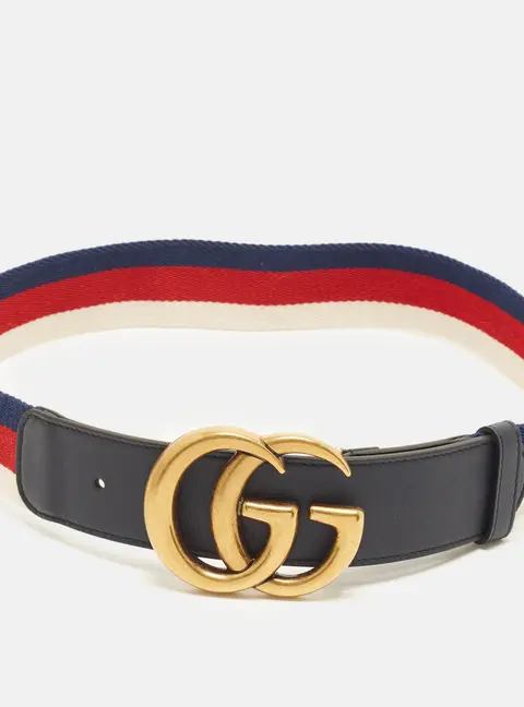Gucci Double G 75 CM Multicolor Sylvie Web Canvas and Leather