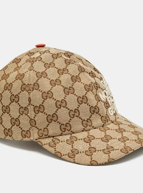 Gucci X The North Face Beige GG Canvas Baseball Cap M