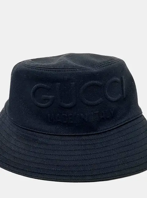 Gucci Embossed Logo Bucket Hat (780430)
