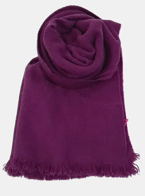 Gucci Wool Purple Scarf