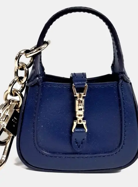 Gucci Blue Jackie 1961 Keyring And Bag Charm