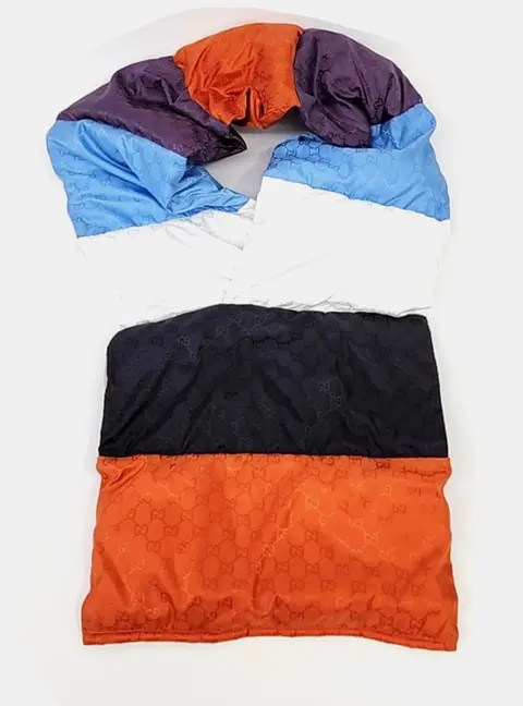Gucci Padded Multicolor Polyamide Scarf (721324)