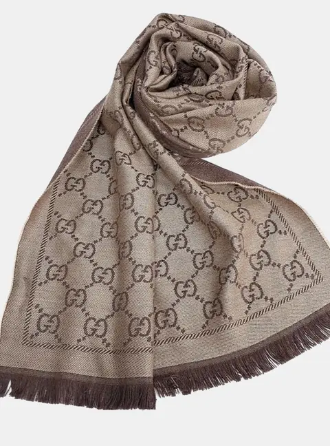 Gucci Wool Brown Scarf
