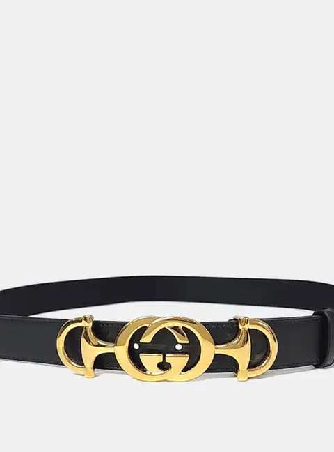 Gucci Interlocking Horsebit Belt (550122)
