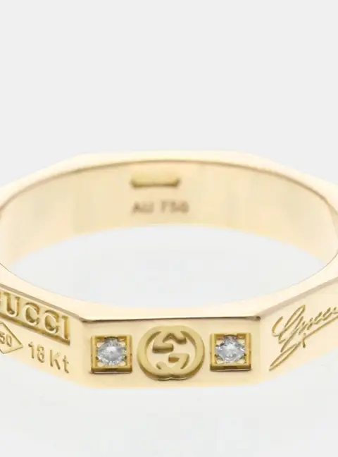 Gucci Icon 18k Rose Gold Women's Ring EU 48