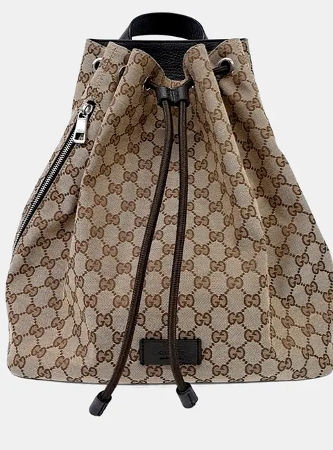 Gucci Beige Fabric Jacquard Backpack