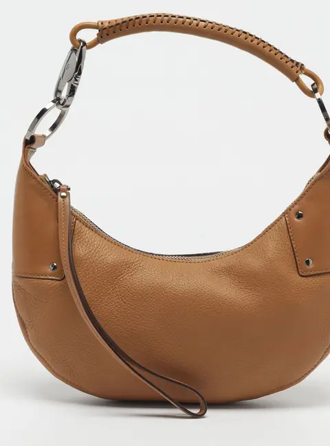 Gucci Half Moon Tan Leather Hobo