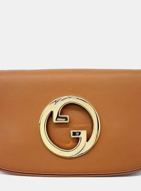 Gucci Brown Leather Blondie Shoulder Bag
