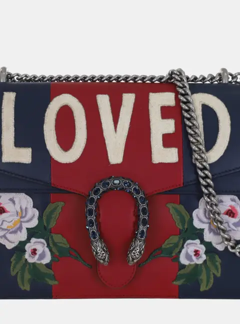 Gucci Dionysus Medium Red Blue Leather Shoulder Bag