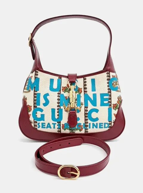 Gucci Multicolor Leather Jackie 1961 Small Hobo Bag