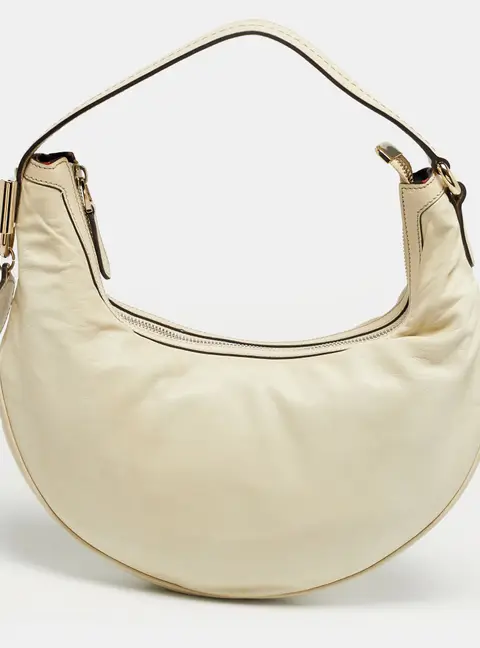Gucci Off White Leather Small Duchessa Hobo