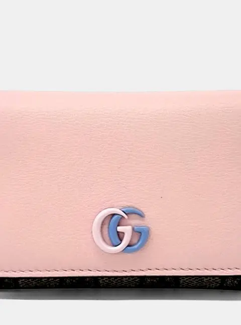 Gucci GG Marmont Pink Leather Card Holder Bag