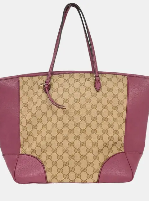 Gucci Beige Canvas Tote Bag