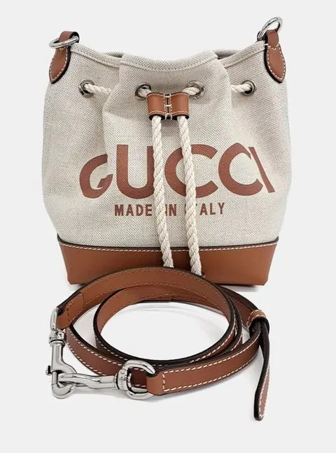 Gucci Multicolor Canvas and Leather Print Mini Shoulder Bag