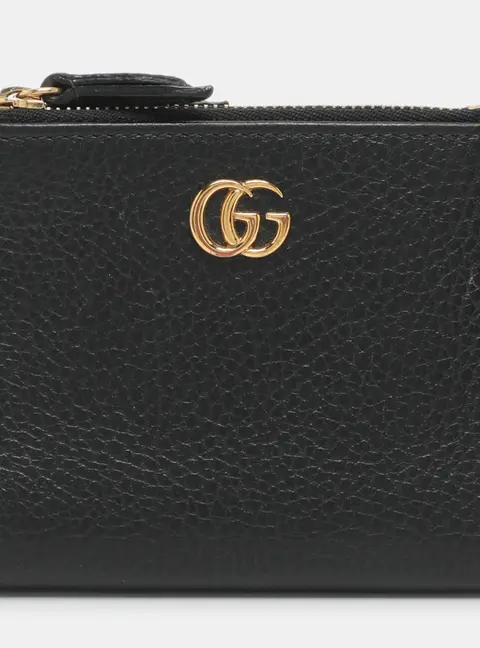 Gucci GG Marmont Black Leather Bifold Wallet