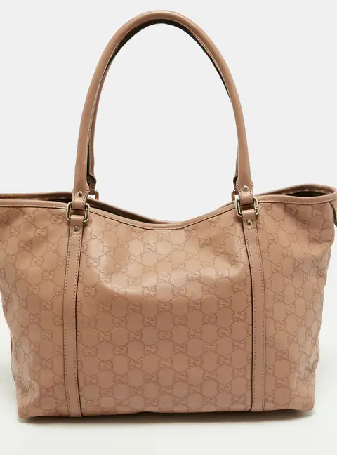 Gucci Joy Medium Old Rose Guccissima Leather Tote
