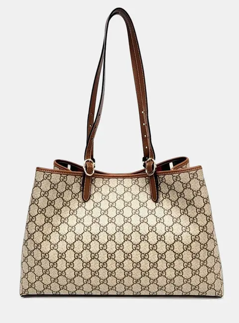 Gucci Multicolor PVC GG Emblem Large Tote Bag