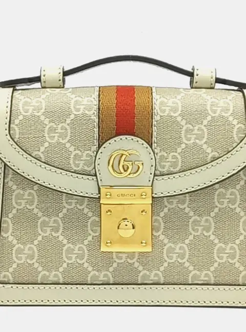 Gucci Multicolor PVC Ophidia GG Mini Shoulder Bag