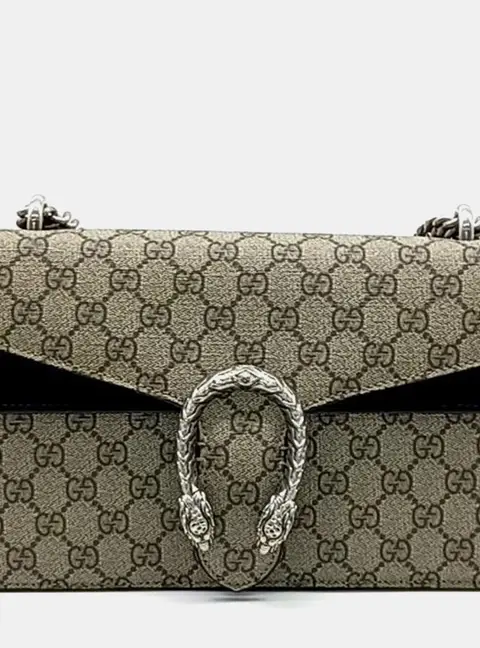 Gucci Beige PVC Dionysus Chain Shoulder Bag (400249)
