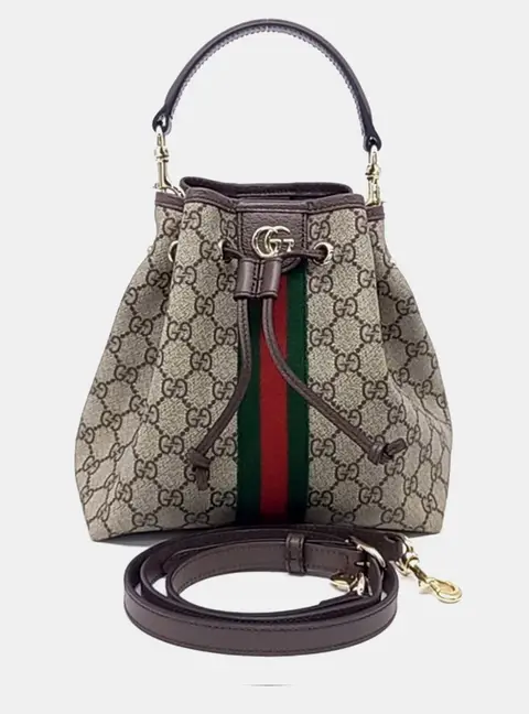 Gucci Multicolor PVC Ophidia Small Bucket Bag