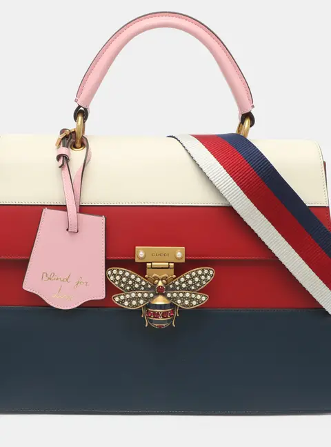 Gucci Queen Margaret Large Multicolor Leather Top Handle Bag