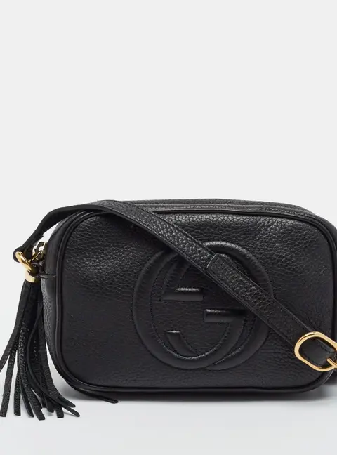 Gucci Soho Disco Mini Black Leather Shoulder Bag