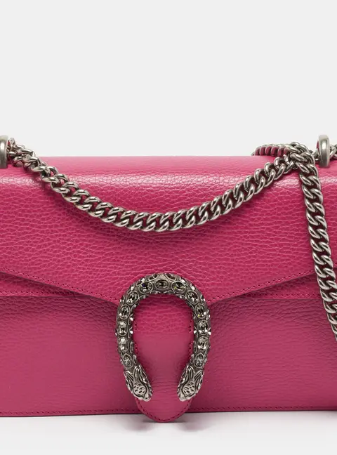 Gucci Dionysus Medium Pink Leather Chain Shoulder Bag